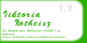 viktoria notheisz business card